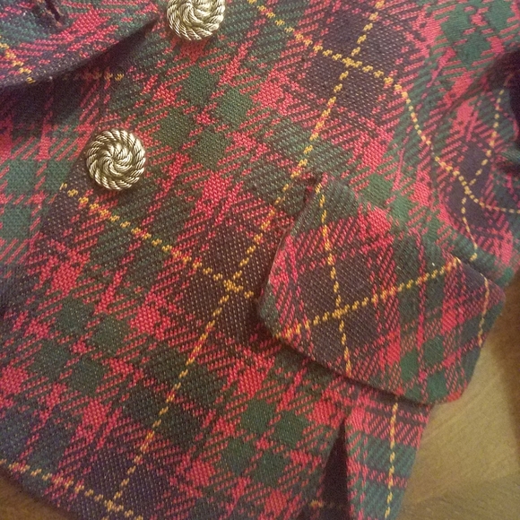 Vintage Tartan Plaid Jacket Blazer - Picture 9 of 9